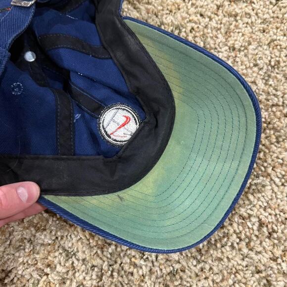 80s Nike Town USA Nike Swoosh Circle Logo Adjustable Strap-back Baseball Hat - Picture 7 of 7